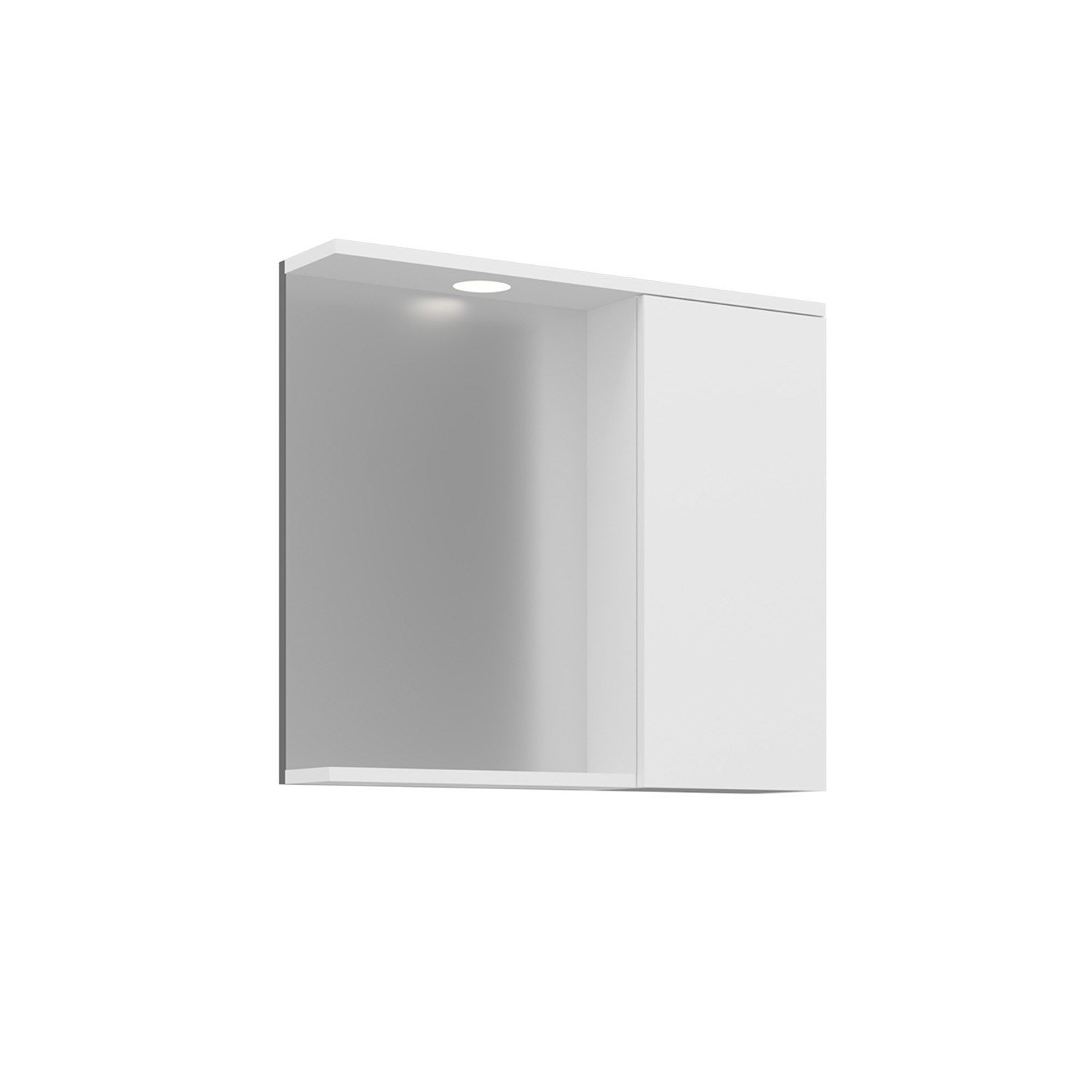 Purus 75 cm Banyo Üst Ayna Dolabı (Spot Aynalı)