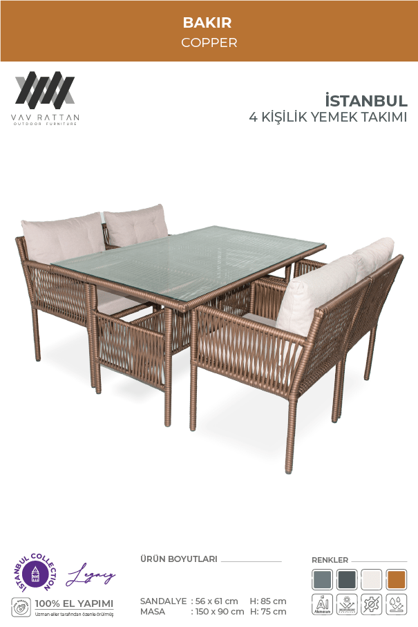 İstanbul 4 Kişilik Yemek Takımı
