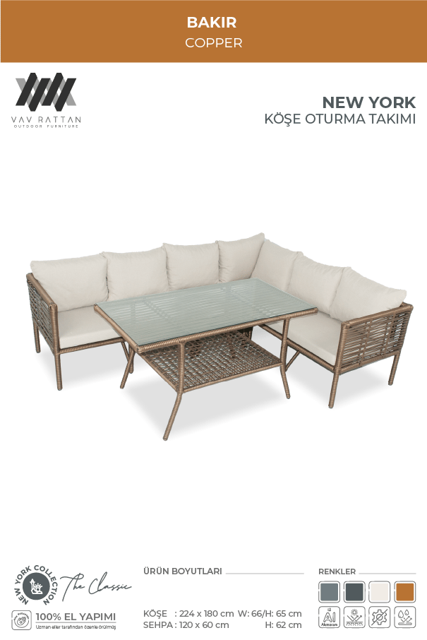 New York Köşe Oturma Takımı