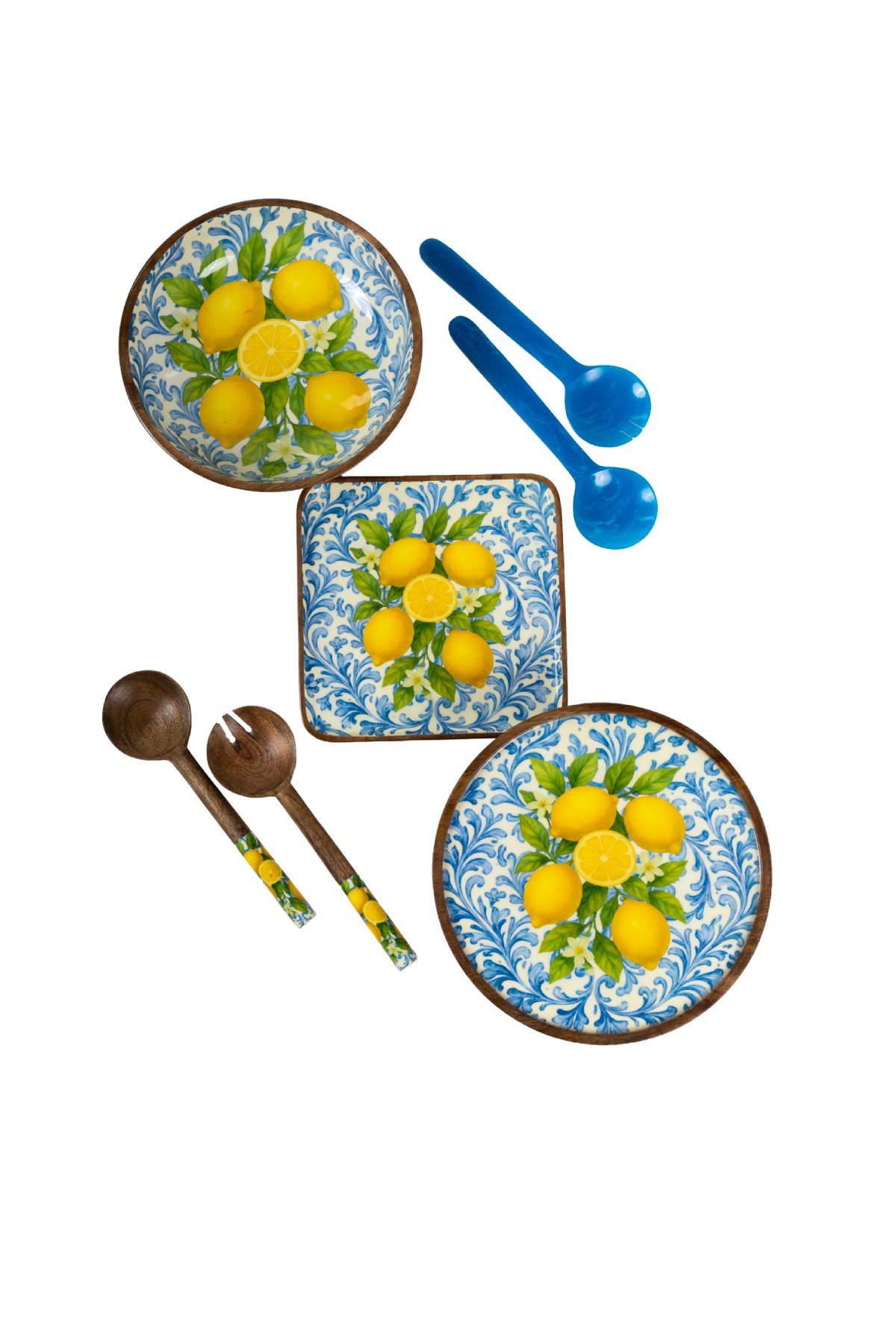 Amalfi Koleksiyonu (Riva Blue 2'li Servis Seti 28 cm HEDİYE)