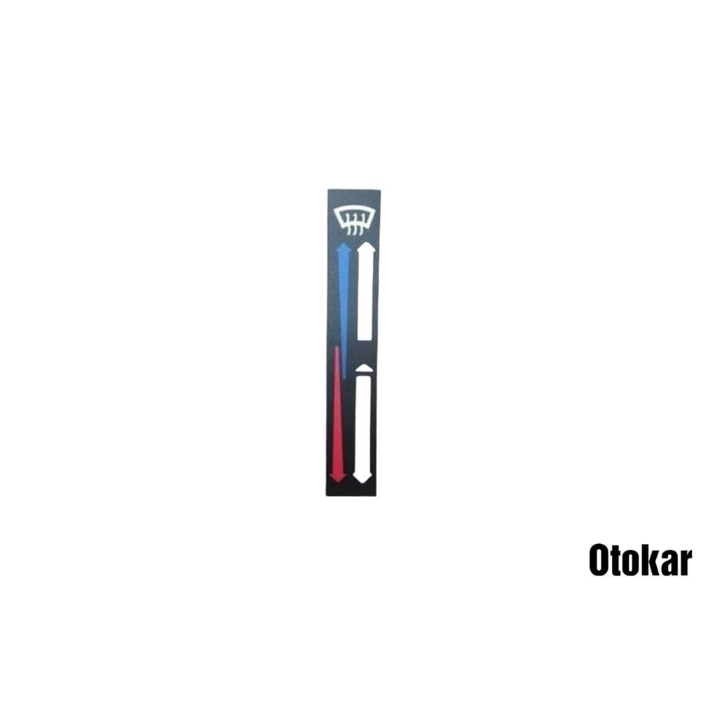 GÖSTERGE TABLA ETİKETİ (ISITMA) DEFENDER MTC6006-LD