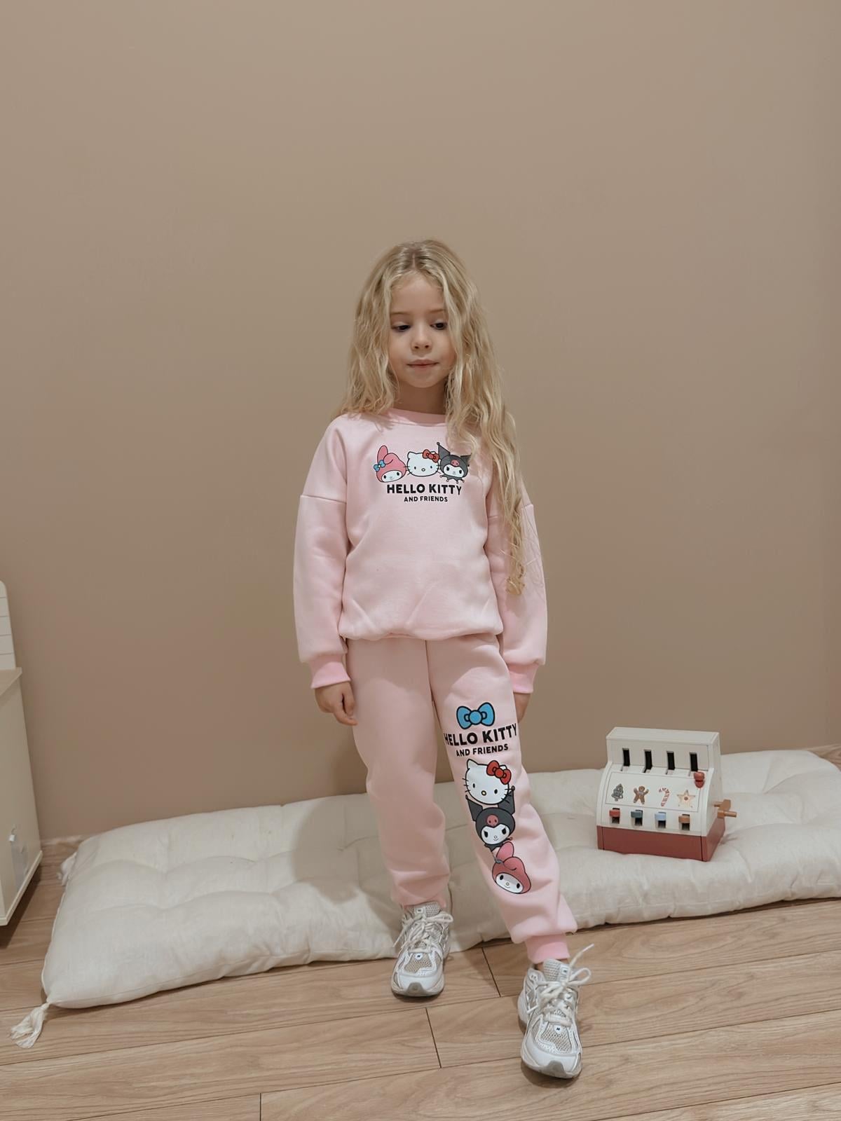 Pembe Hello Kıtty Şardonlu Takım 