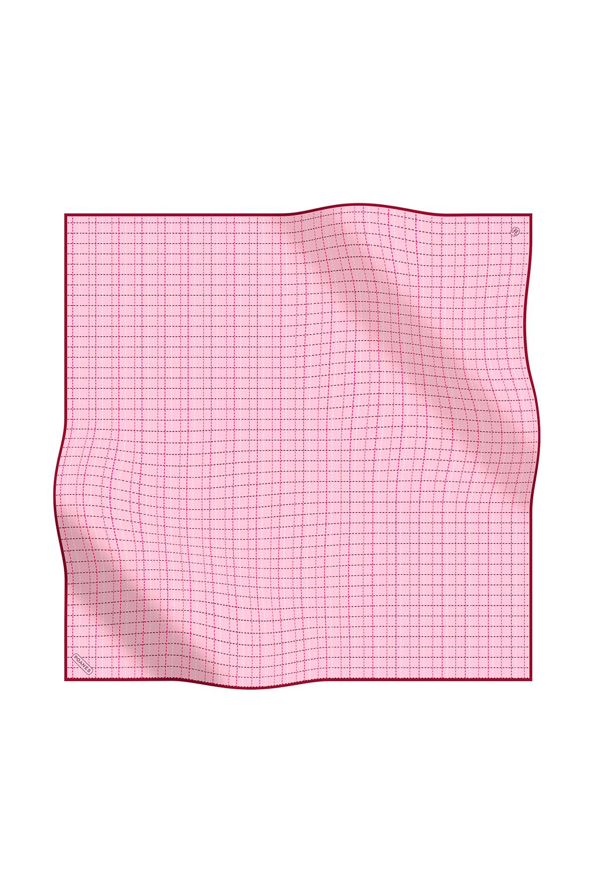 ÇİZGİ DESENLİ TWILL İPEK EŞARP