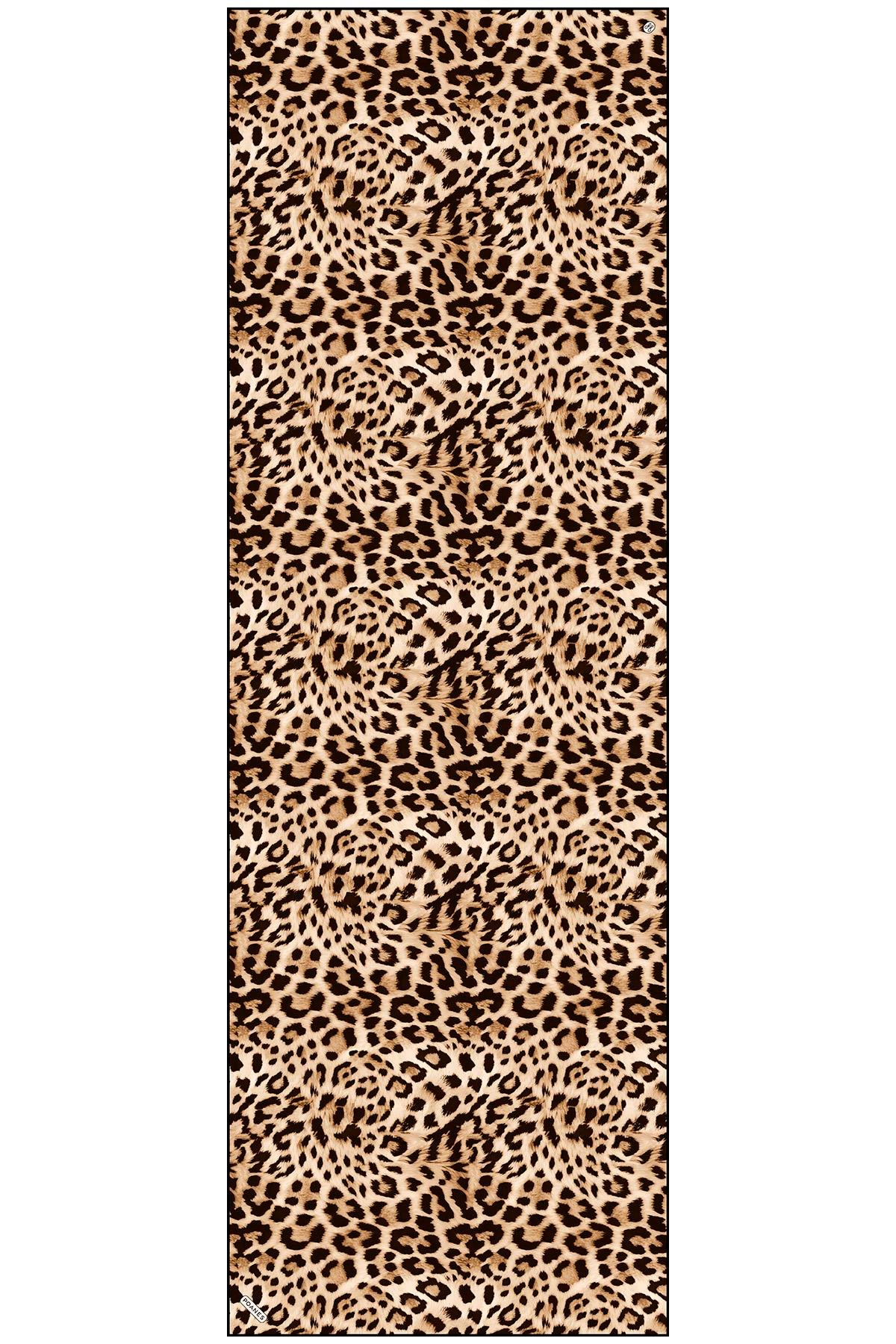 Leopar Desenli Krep İpek Şal