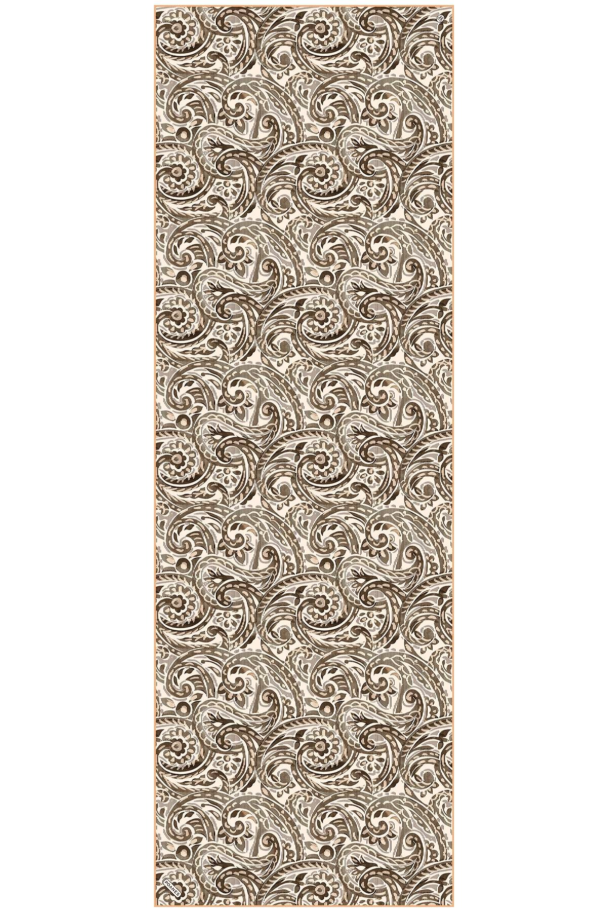 Paisley Dalgası Desenli Krep İpek Şal