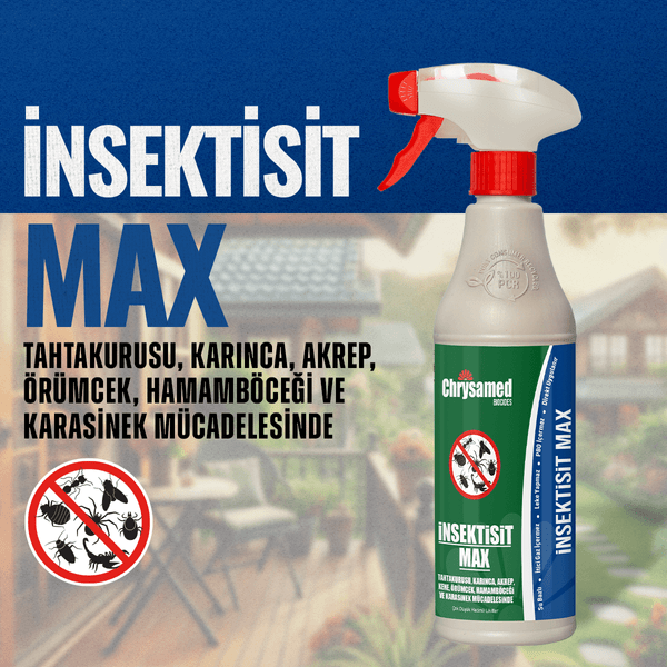 Chrysamed İnsektisit Max Kokusuz Su Bazlı Genel Sprey Böcek İlacı-500ml
