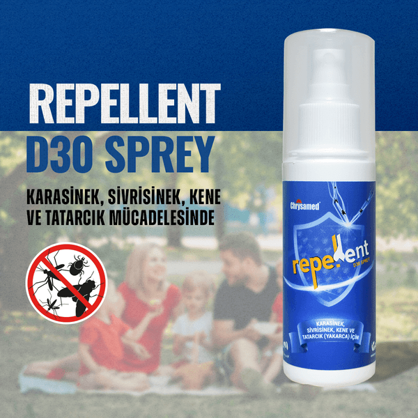 Chrysamed Repellent D30 Sinek ve Kene Kovucu Vücut Spreyi 100 ml