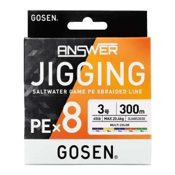 Gosen Jigging Answer PE 8 Örgü Jig ve Tai Rubber İpi 300mt Multi
