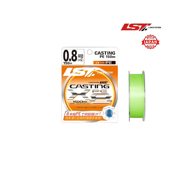 Linesystem Casting X8 150m Açık Yeşil Örgü İp Misina