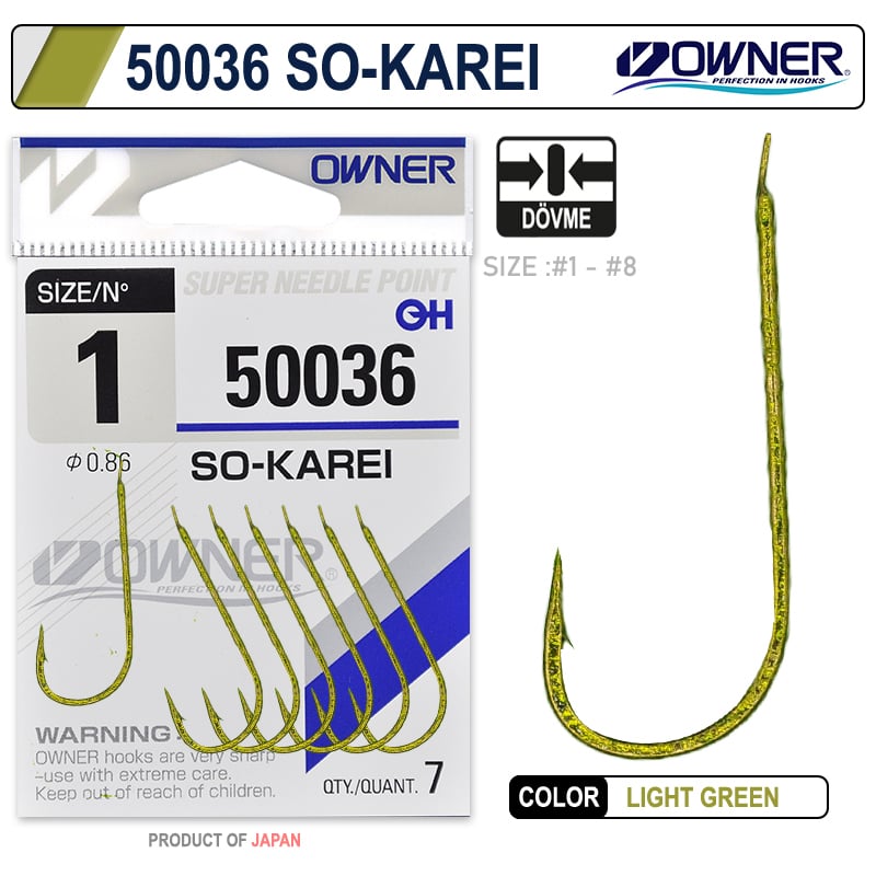 Owner 50036 So- Karei Light Green Olta İğnesi