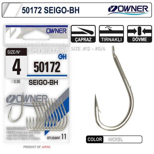 Owner 50172 Seigo-Bh Nickel White Olta İğnesi