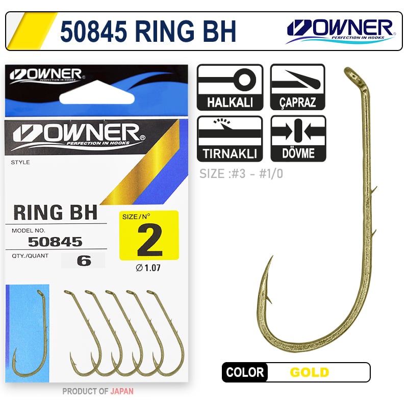 Owner 50845 Ring Bh Oxidized Gold Olta İğnesi