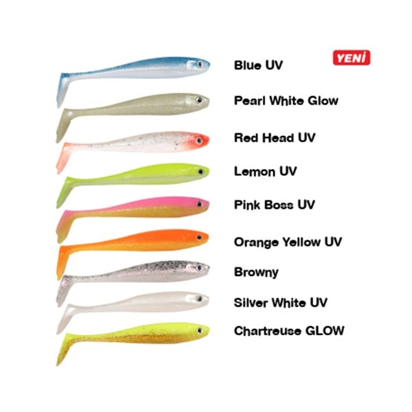 Ryuji Panic Shad 9cm 5.5g Tekli Silikon Yem