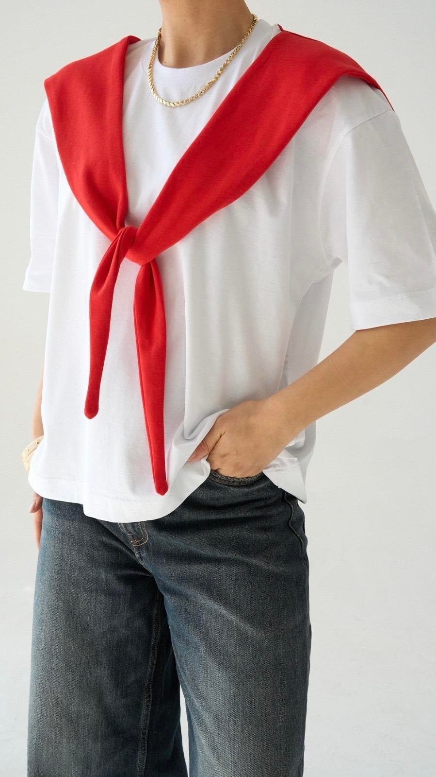 Bağlama Detaylı Tshirt