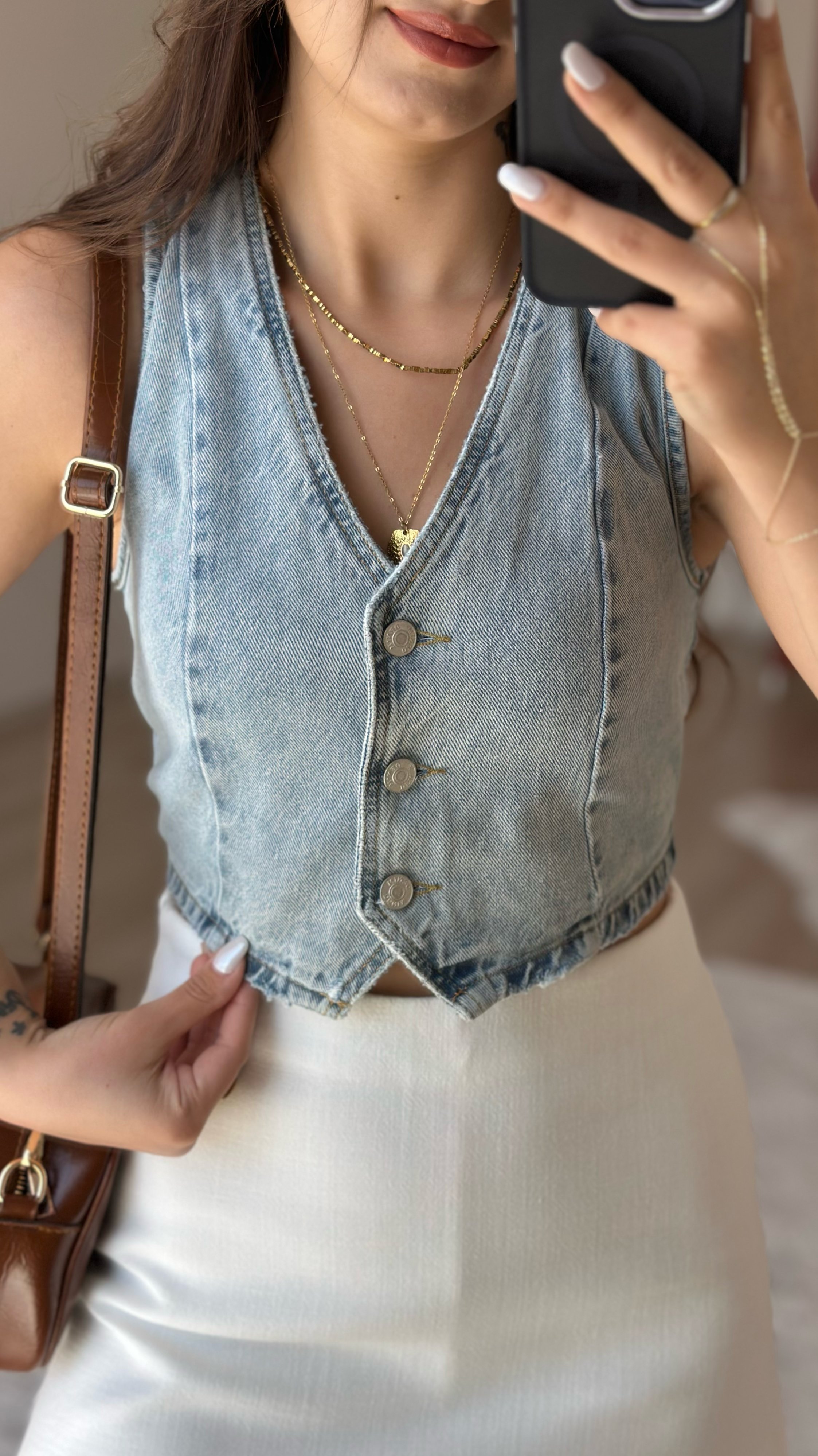 Denim Yelek