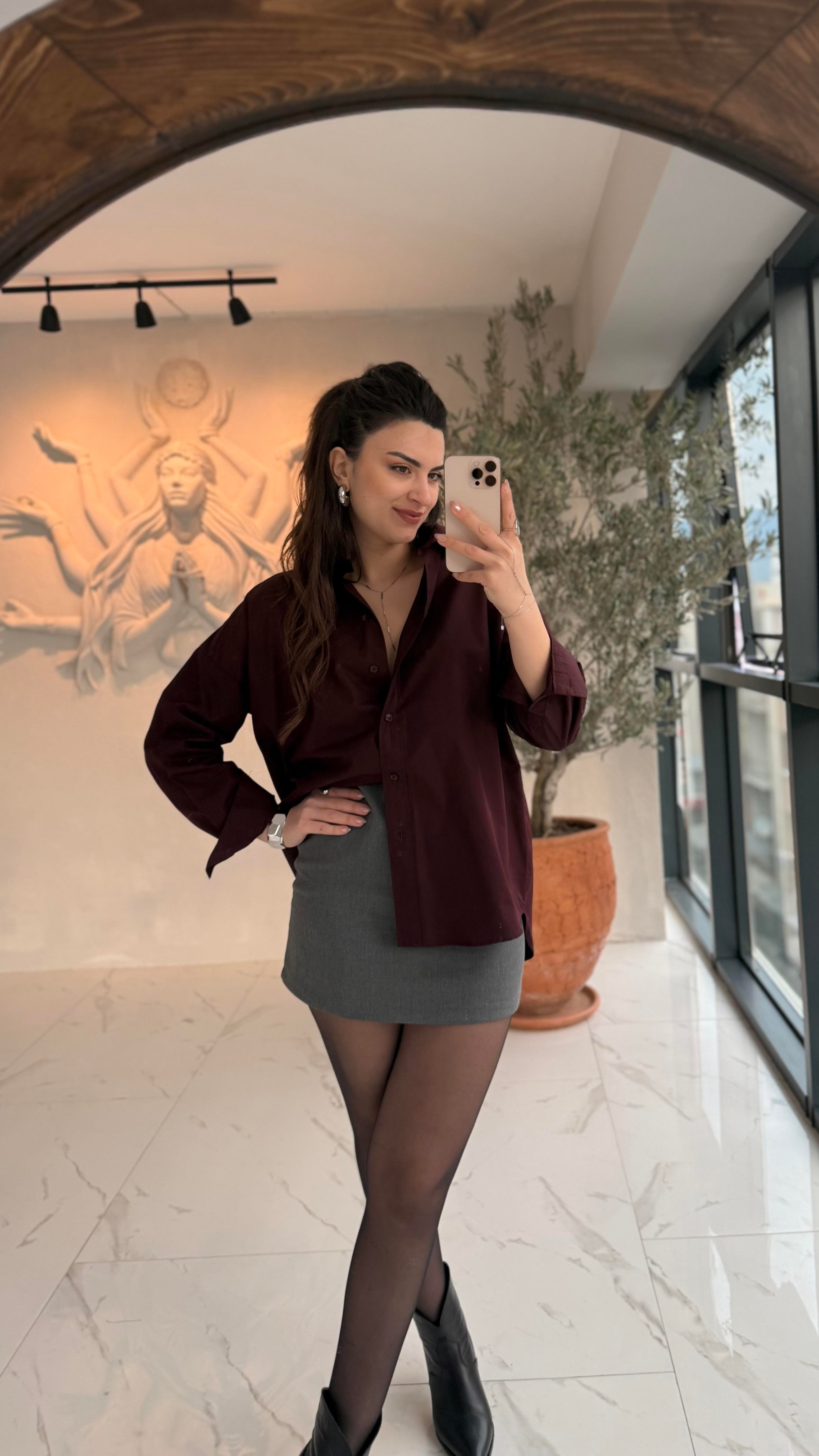 Oversize Poplin Gömlek