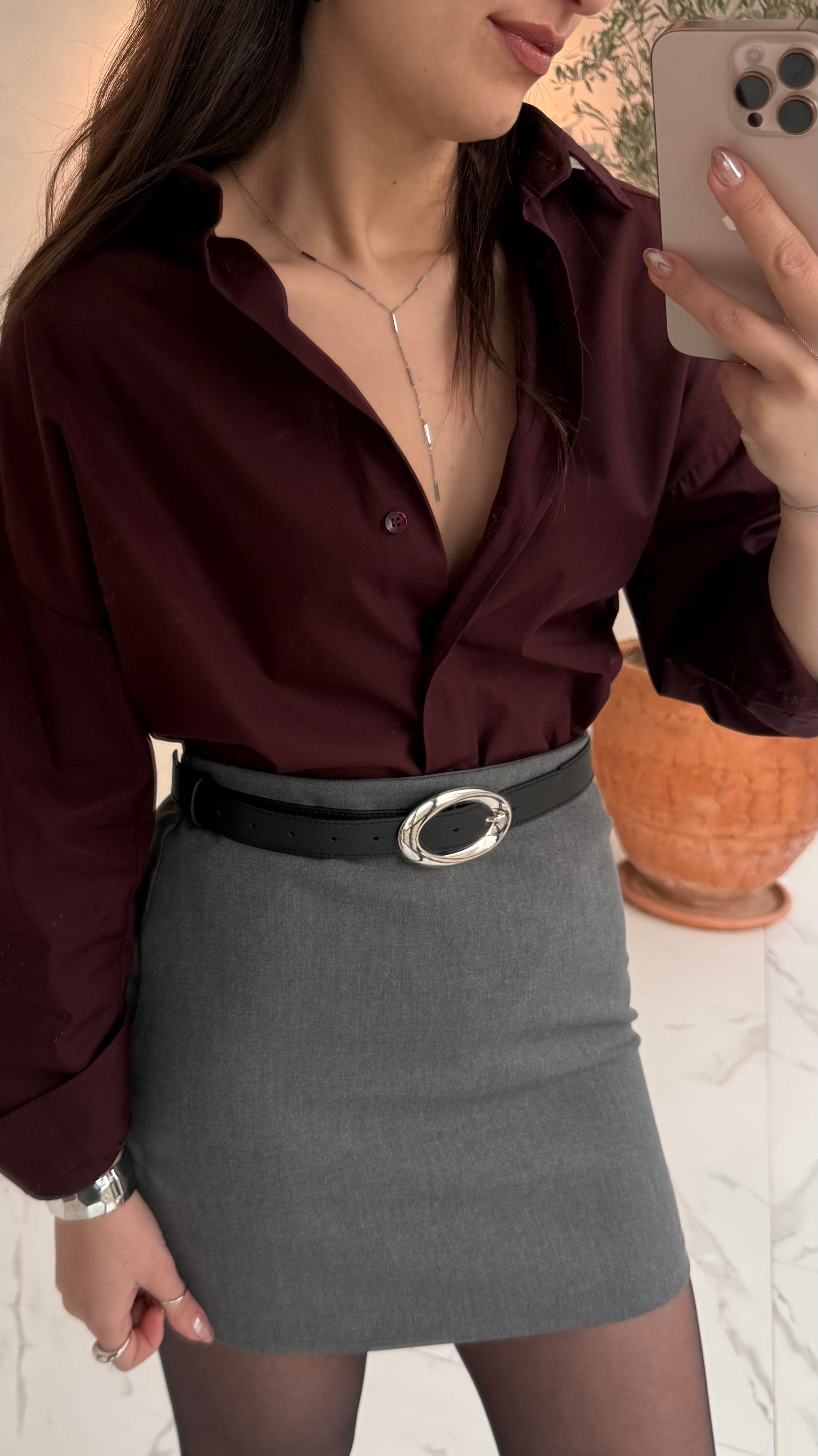 Oversize Poplin Gömlek