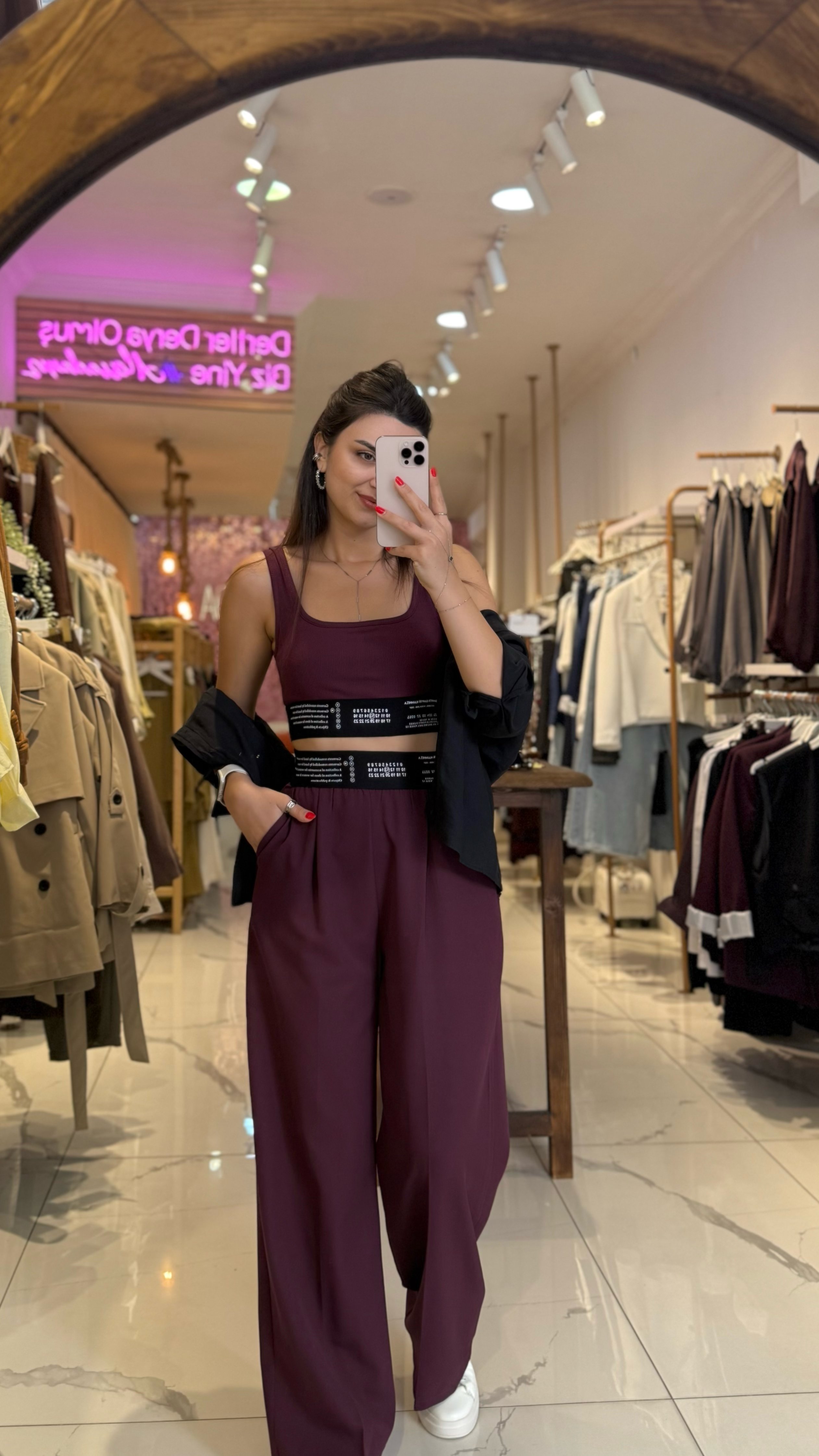Oversize Tensel Gömlek