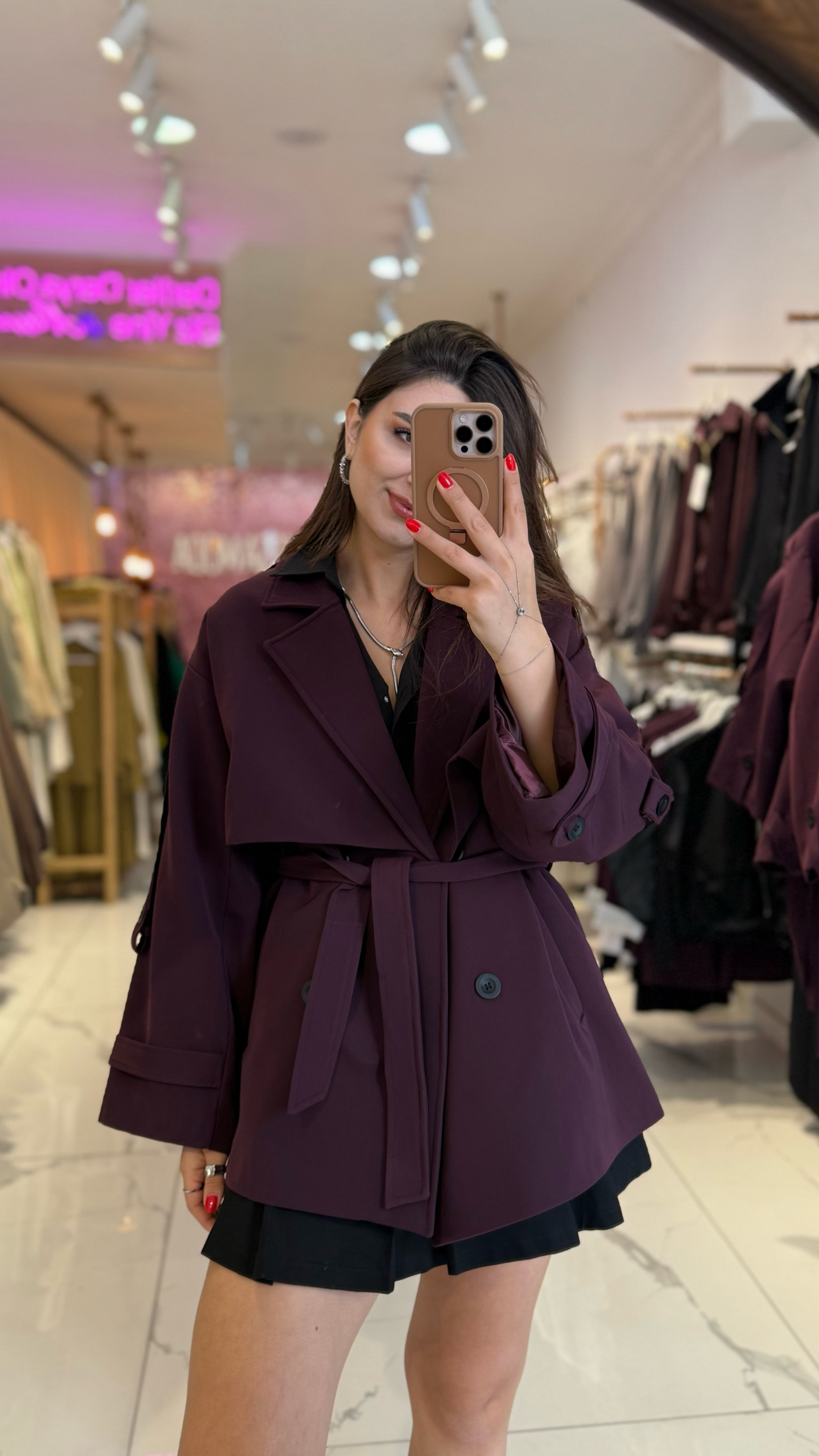 Premium Serisi Oversize Trençkot