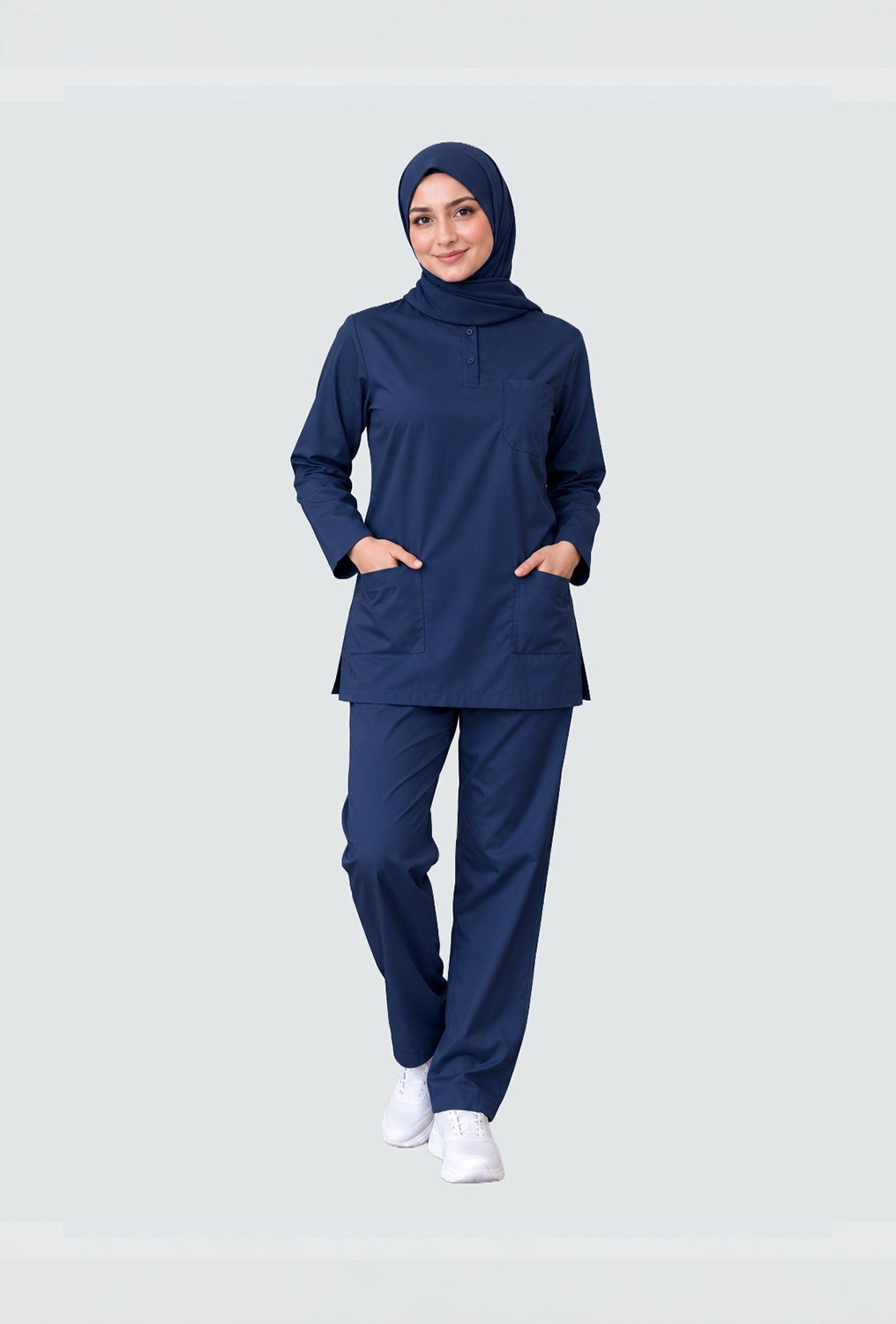 İNDİGO TESETTÜR KADIN SCRUBS TAKIM