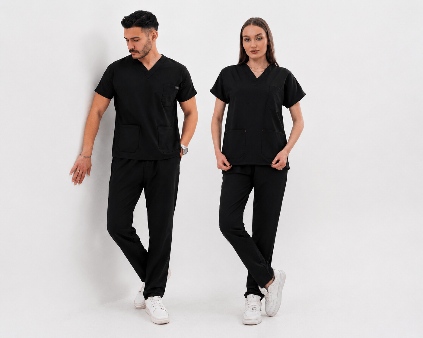SİYAH SCRUBS TAKIM  