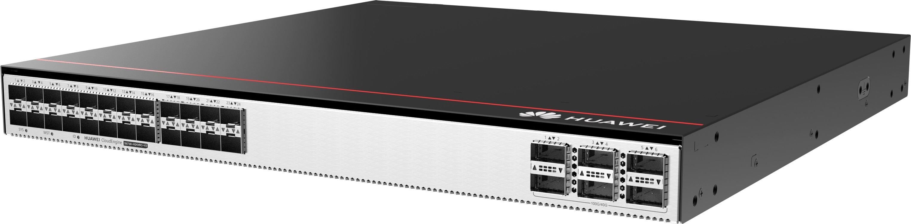 HUAWEI S6730-H24X6C-V2 CloudEngine S6730-H24X6C-V2 24 x 10 Gig SFP+ 6 x 40/100 Gig QSFP28 Çift