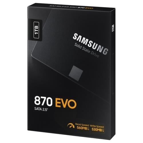 Samsung 870 EVO 1TB SSD Disk MZ-77E1T0BW  560 - 530 MB/s, 2.5
