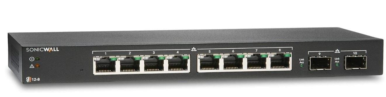 SONICWALL 02-SSC-2462 SWITCH SWS12 8 Kenar Switch