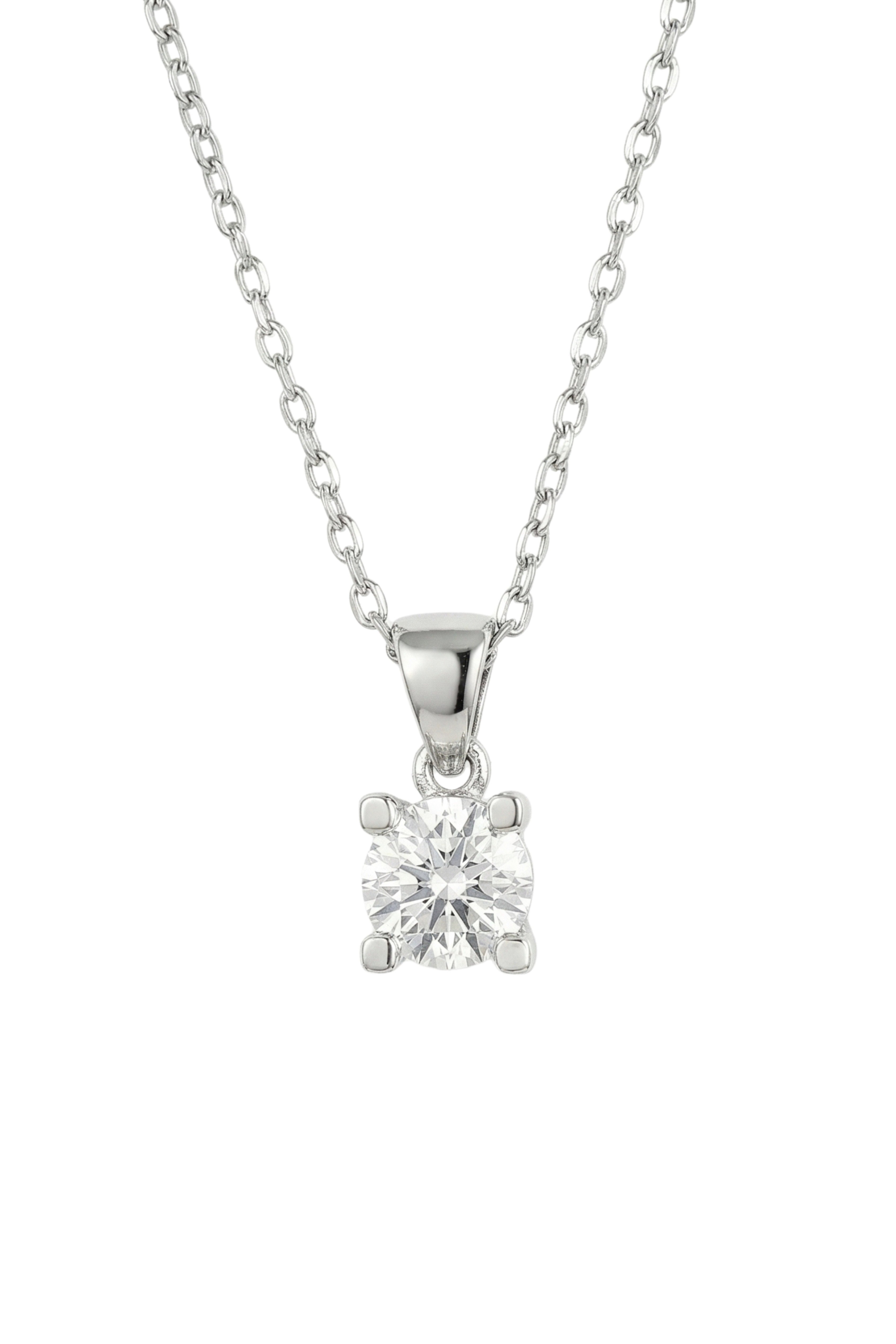 Swarovski Tektaş Gümüş Kolye