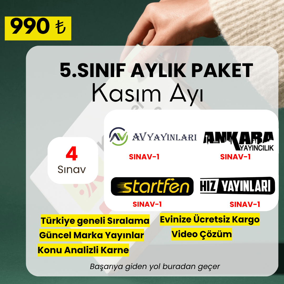 5.SINIF KASIM AYI AYLIK PAKET