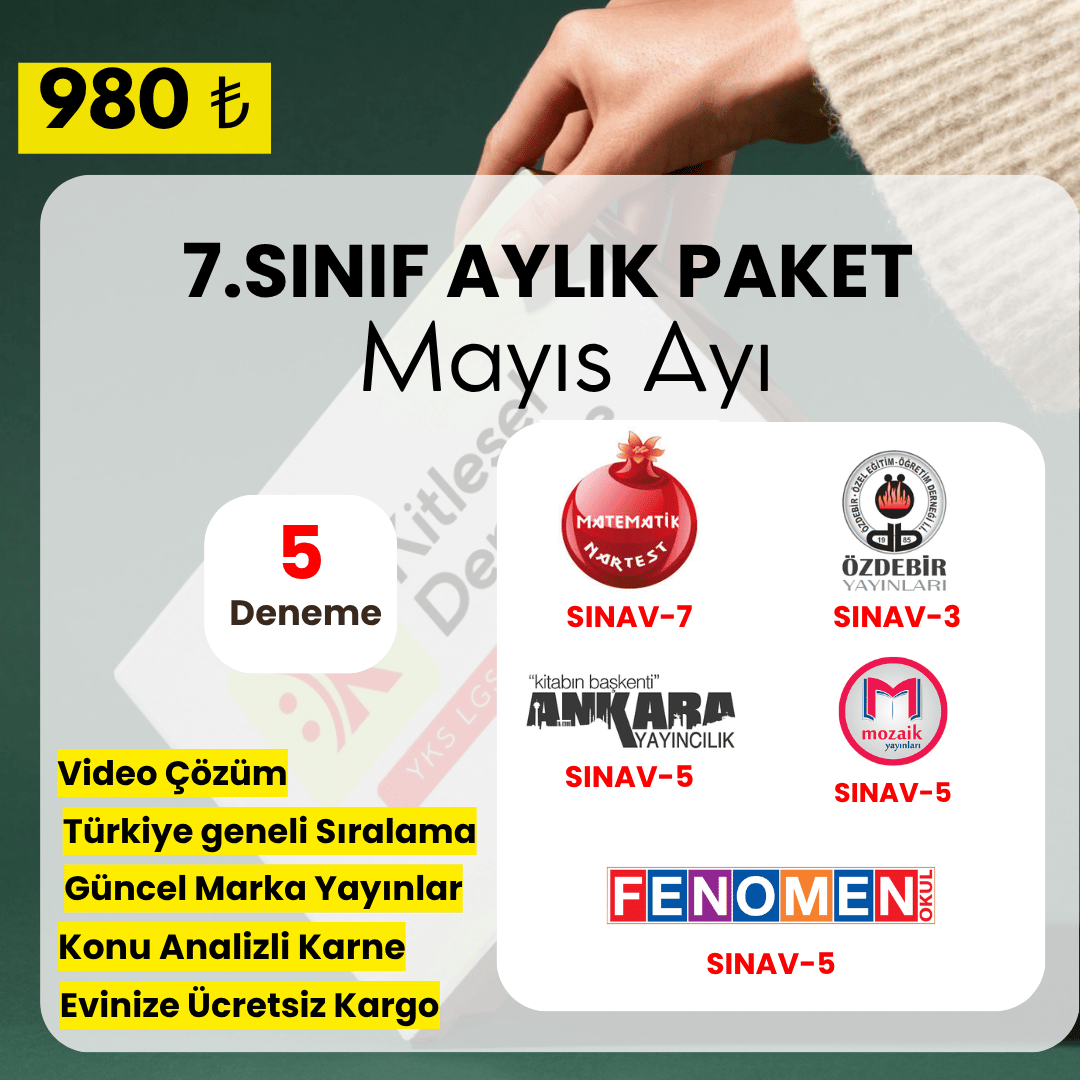 7.SINIF AYLIK PAKET- MAYIS