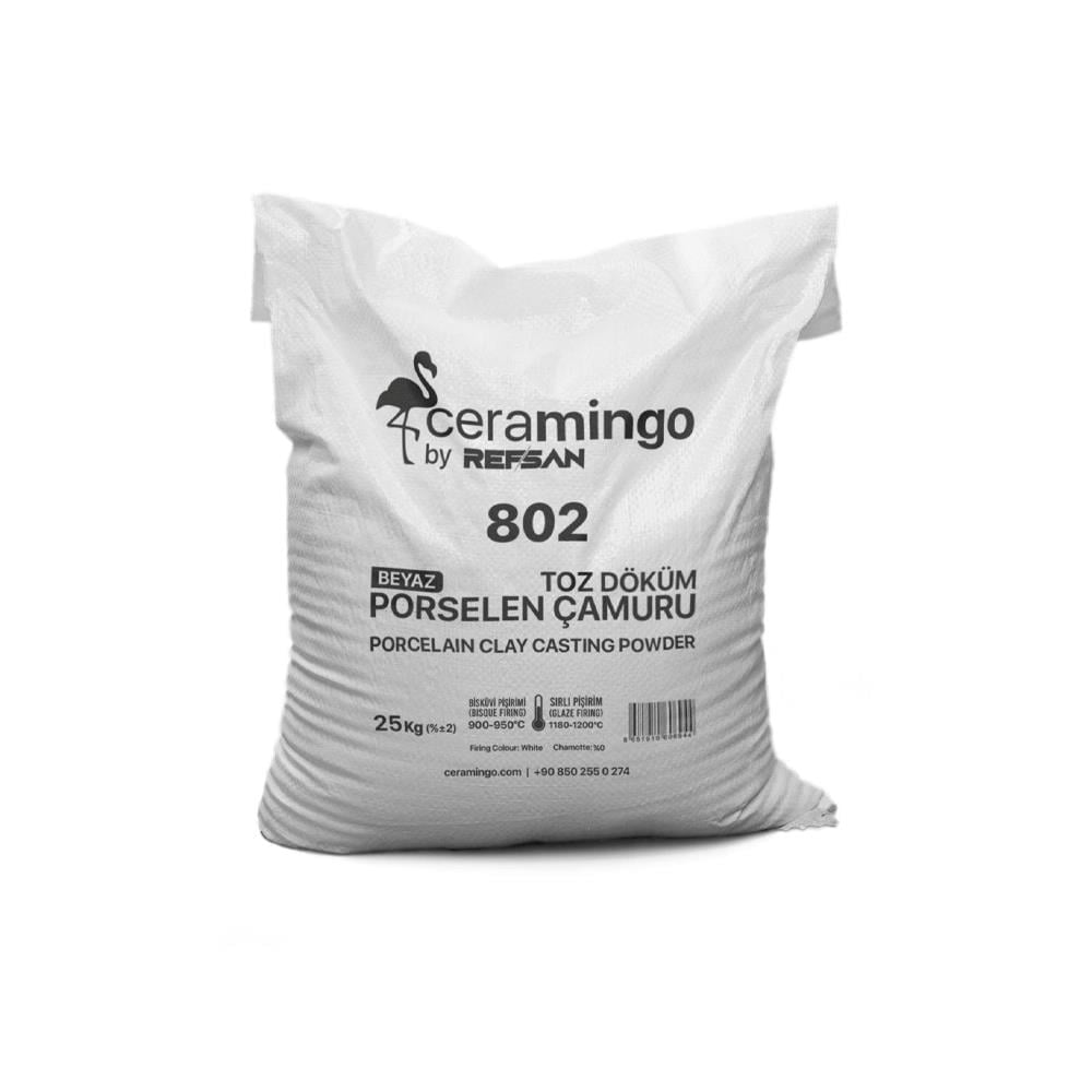 802 Porselen Döküm Çamuru Toz