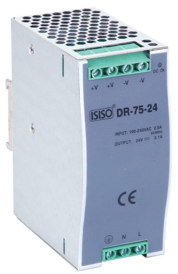 ISISO 75w 24v DC 3.2a Raya Montajlı Güç Kaynağı
