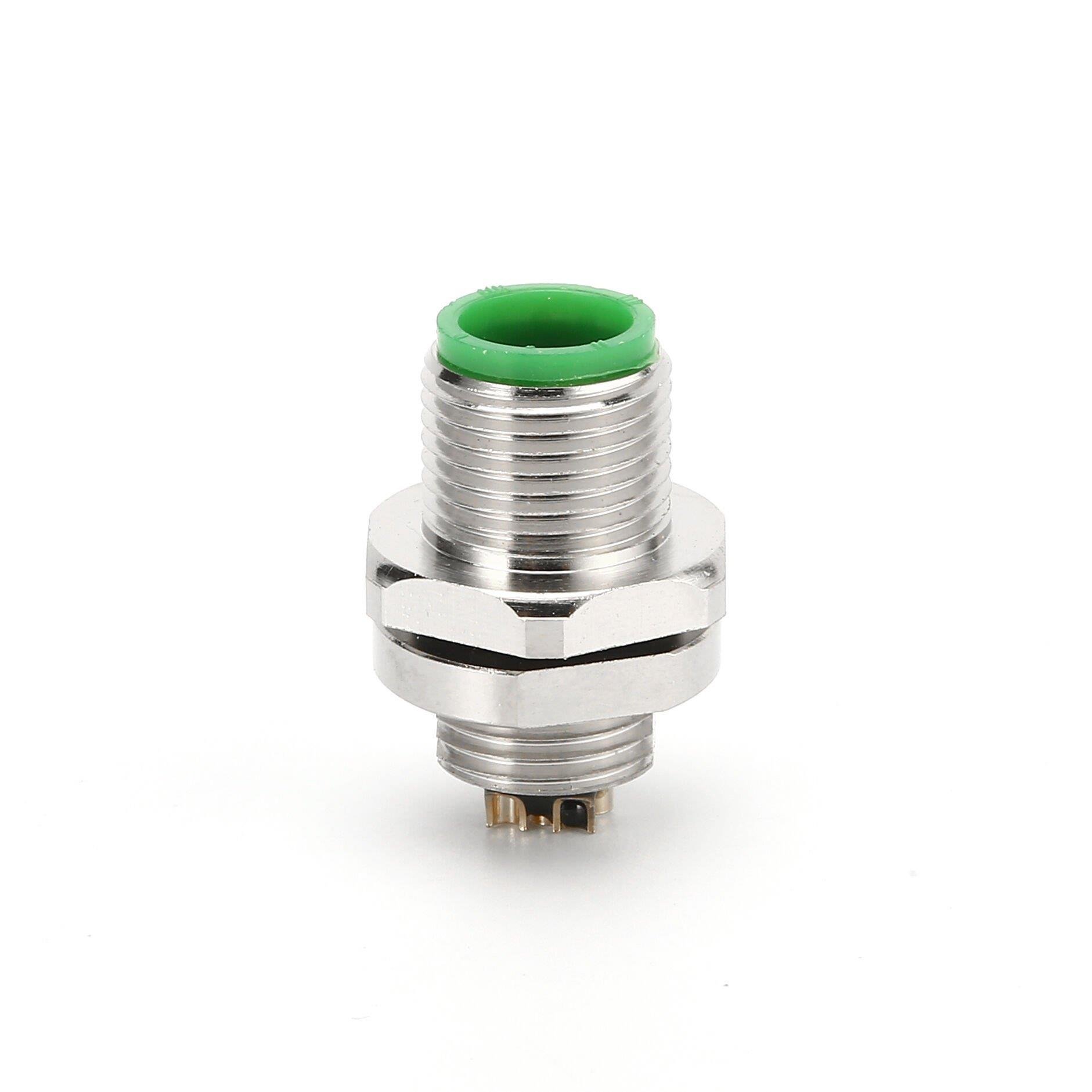 M12 Panel Tip 5 Pinli Erkek Konnektör FLQ-M12-M05