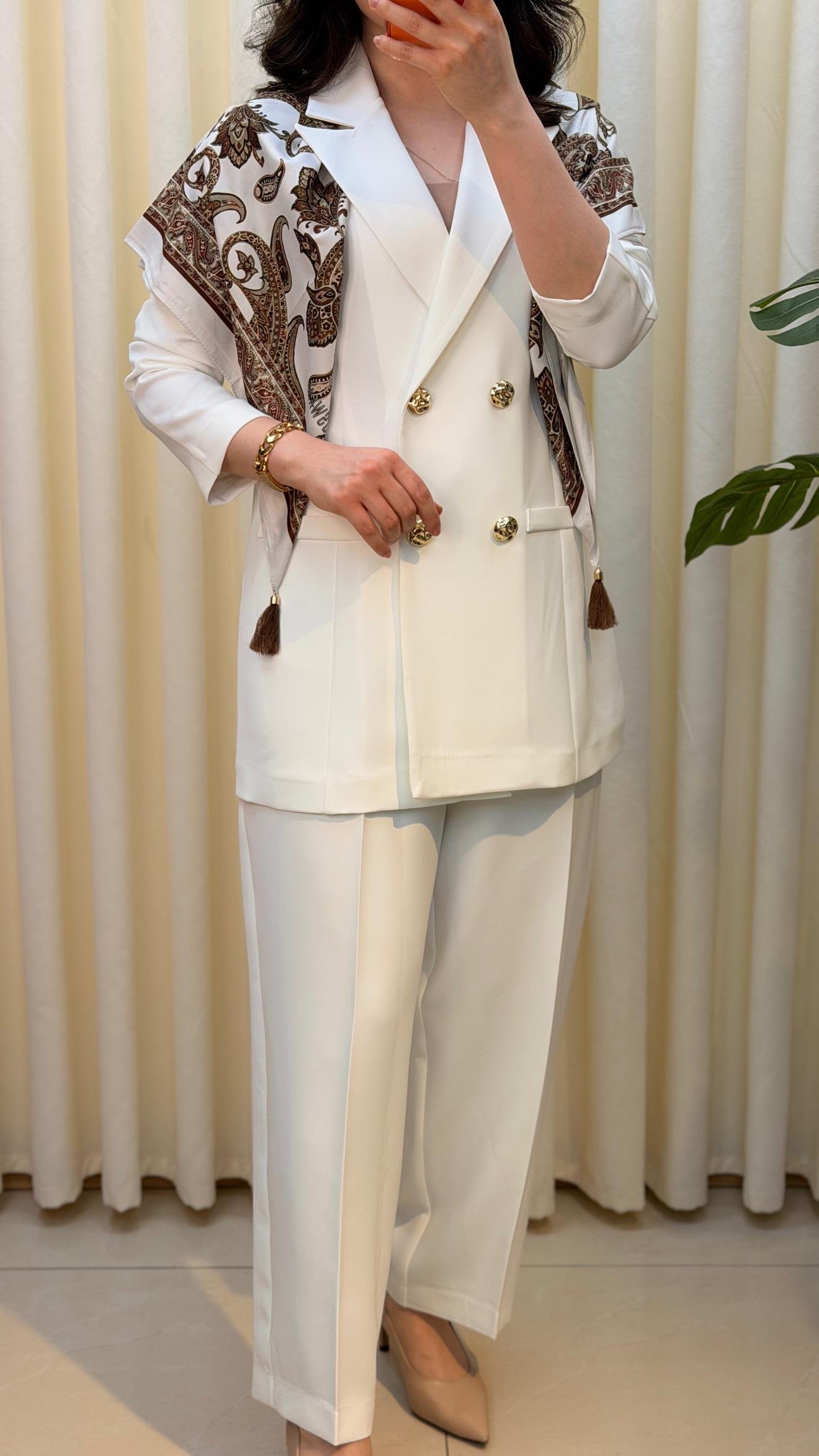 ESSWAAP PANTALONLU TAKIM 7275 EKRU 