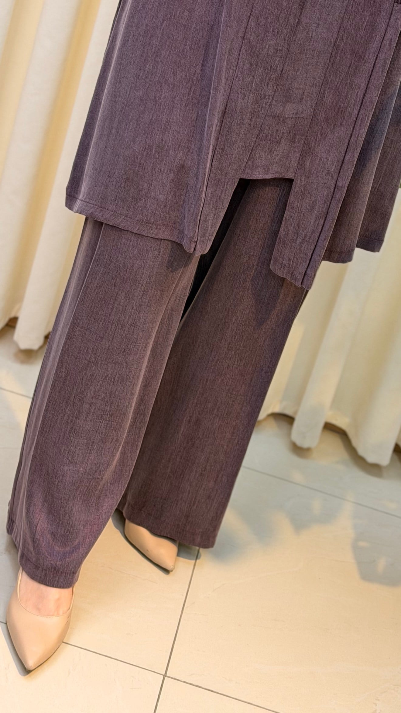 FUAT GÜRŞEN İPEK QUPRA PANTALON 5407 MÜRDÜM
