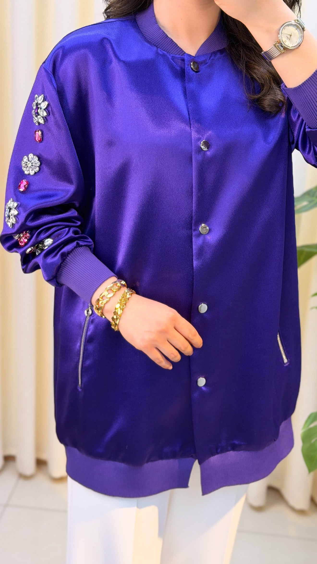 GHİSA BOMBER CEKET 3685 MOR