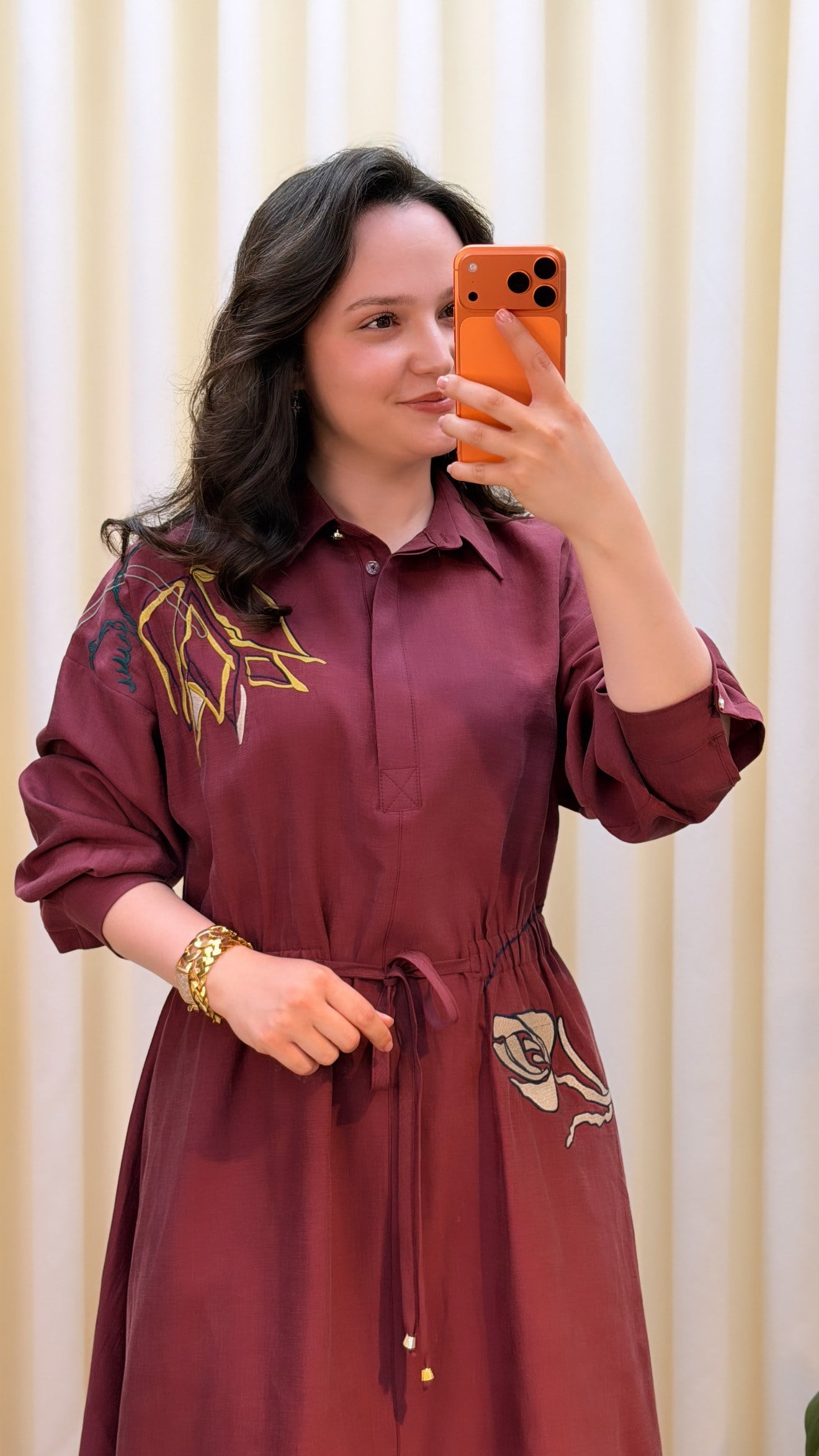 GHİSA ELBİSE 4443 BORDO