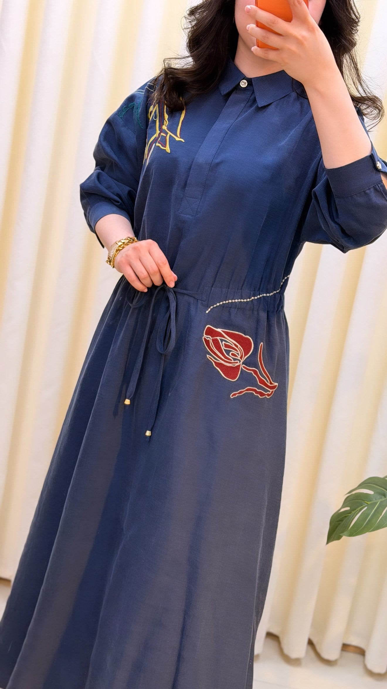 GHİSA ELBİSE 4443 LACİVERT