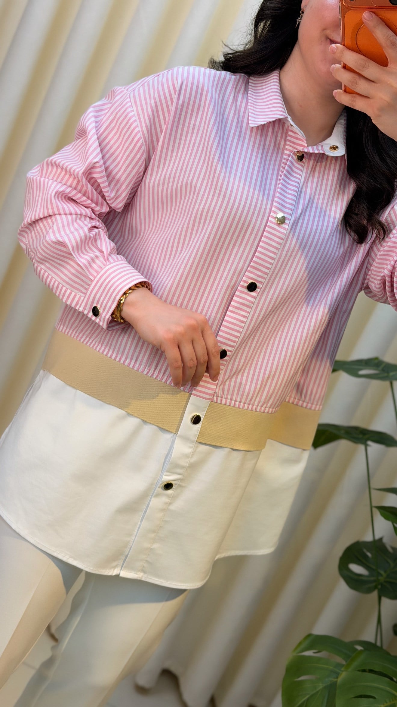 GHİSA GÖMLEK 4429 PEMBE