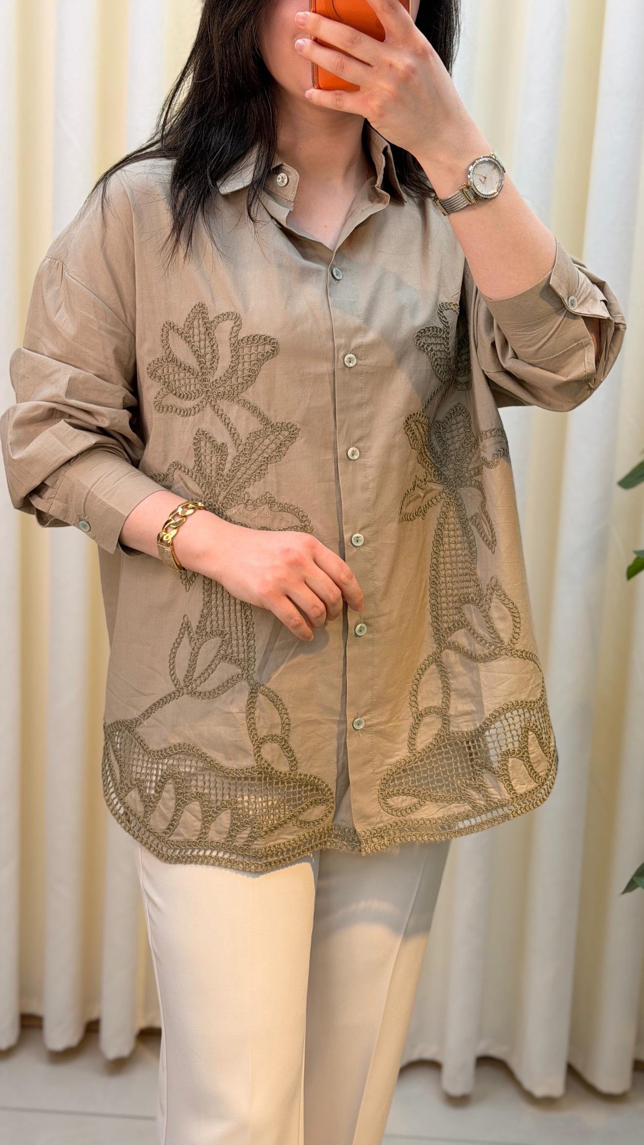 GHİSA ÖRME DETAYLI TUNİK 4307 HAKİ