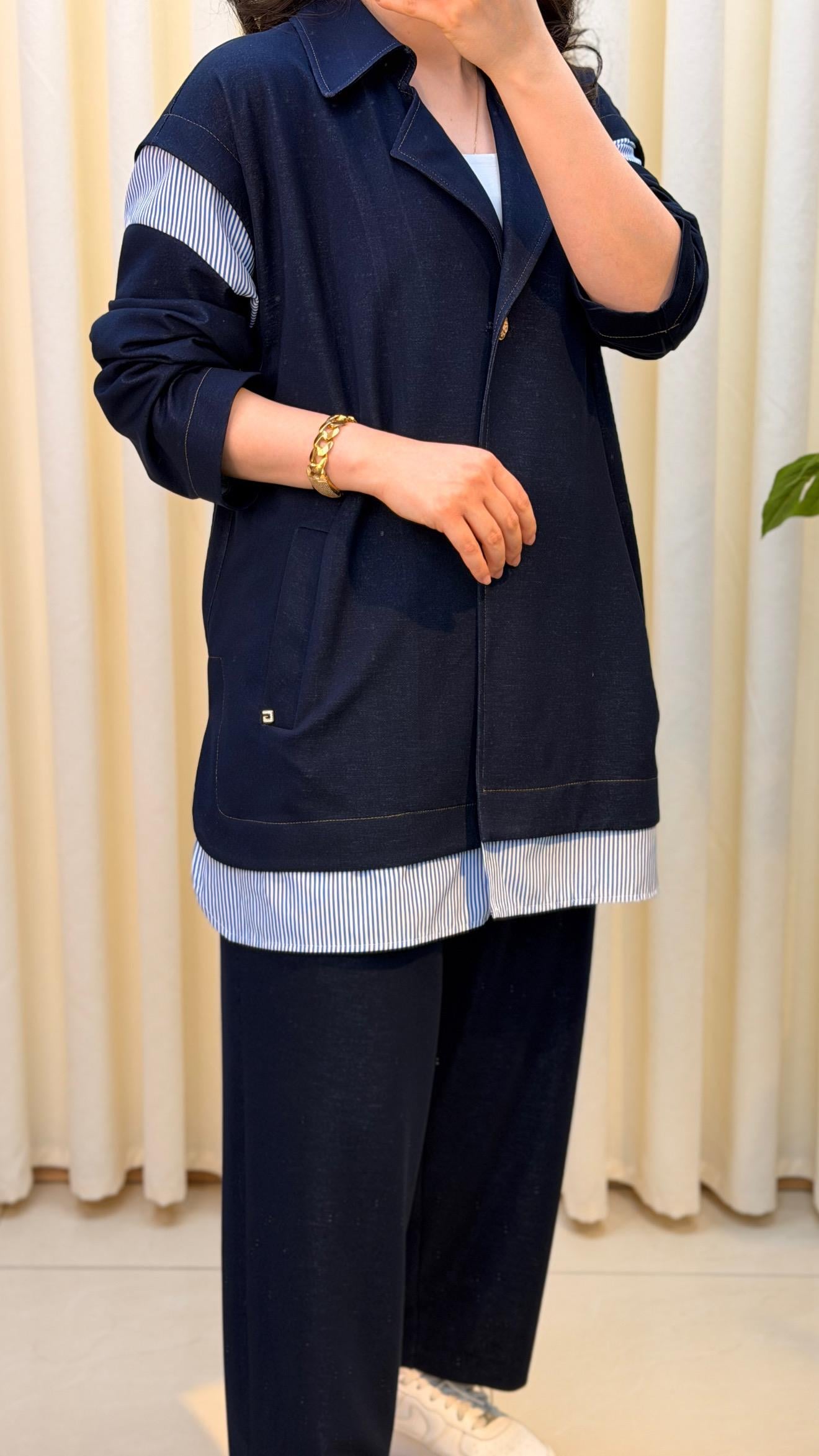 GHİSA PANTALONLU TAKIM 9136 LACİVERT