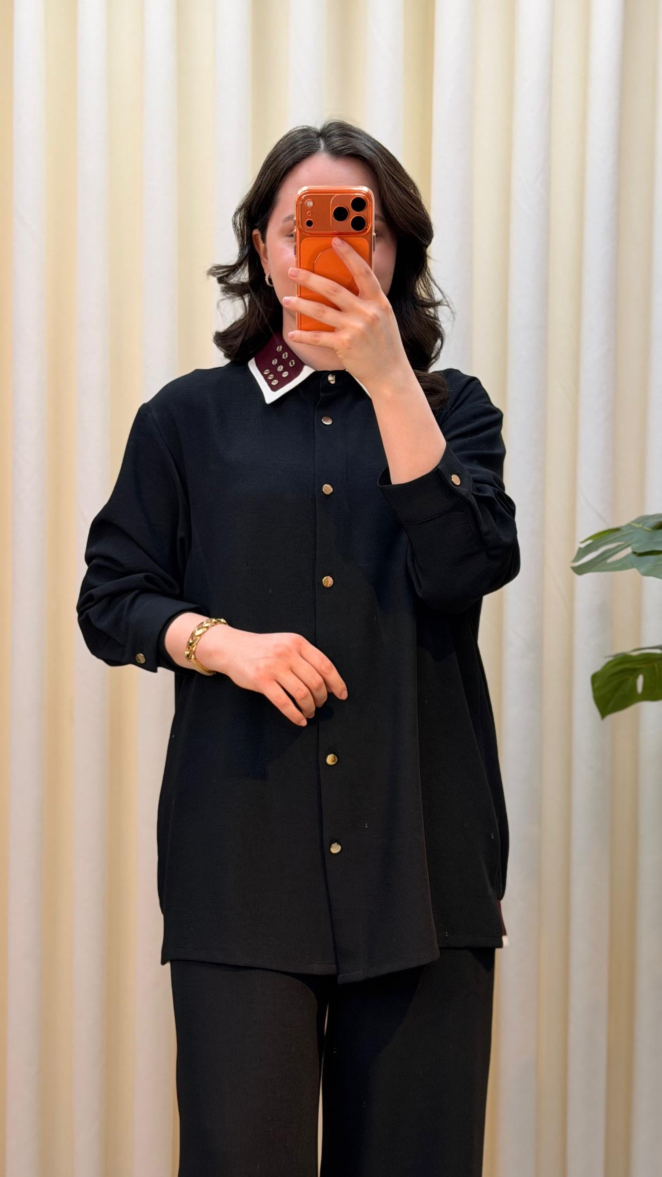 GHİSA PANTALONLU TAKIM 9185 SİYAH