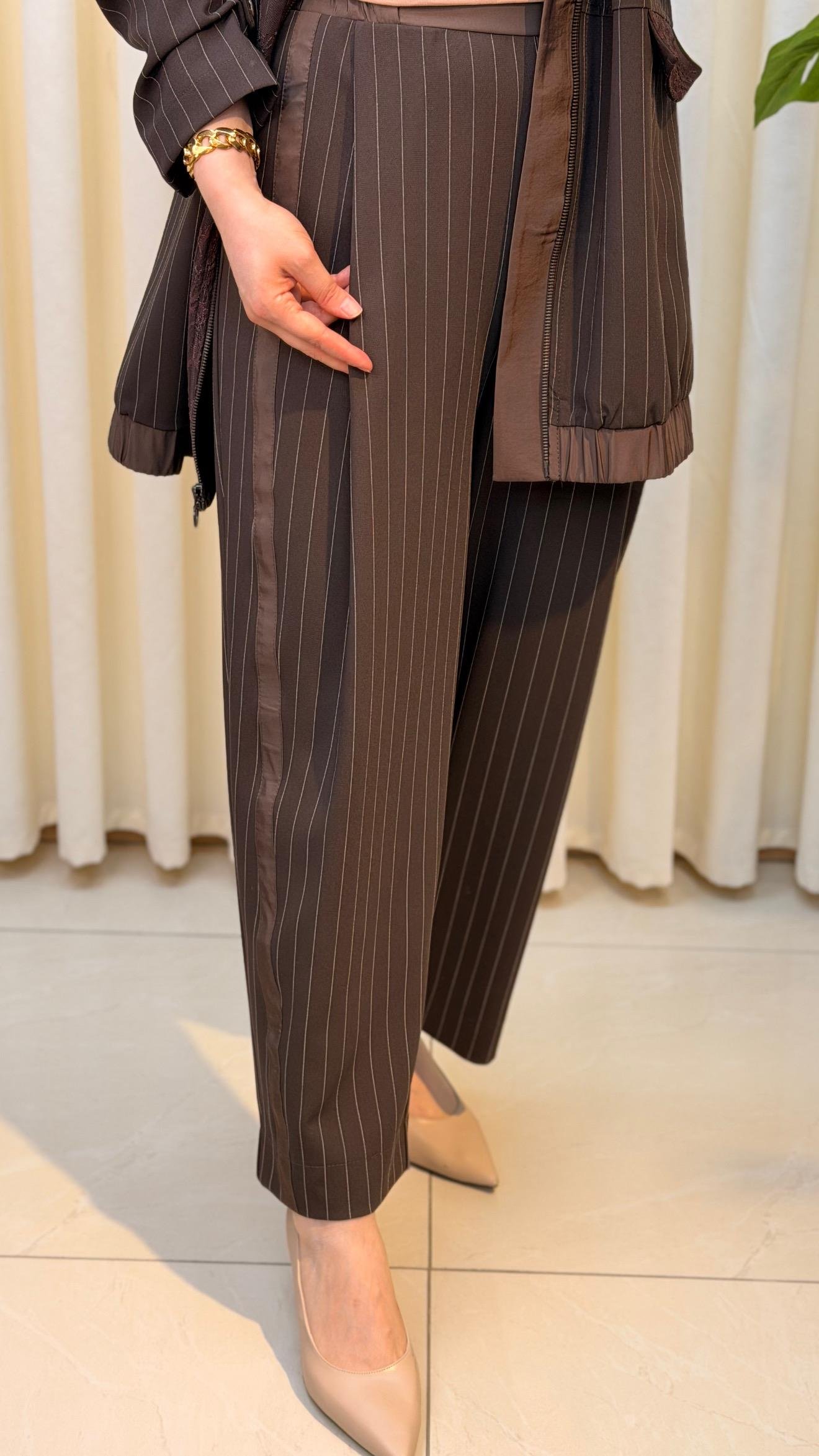 GHİSA PANTALONLU TAKIM 9389 KAHVE