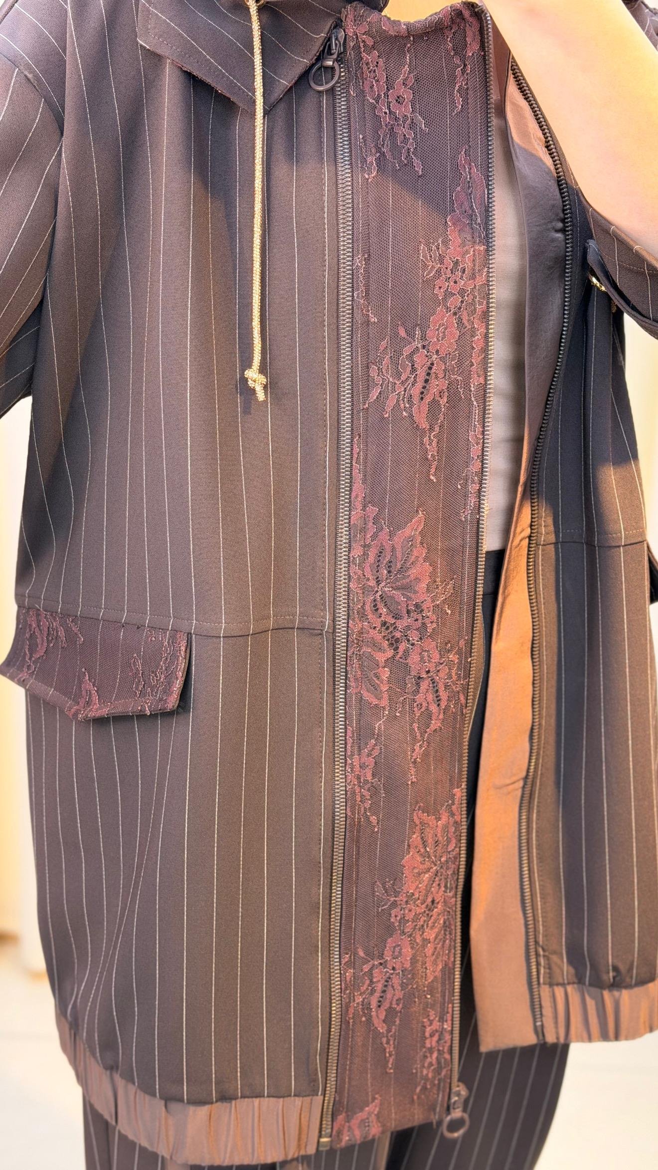 GHİSA PANTALONLU TAKIM 9389 KAHVE