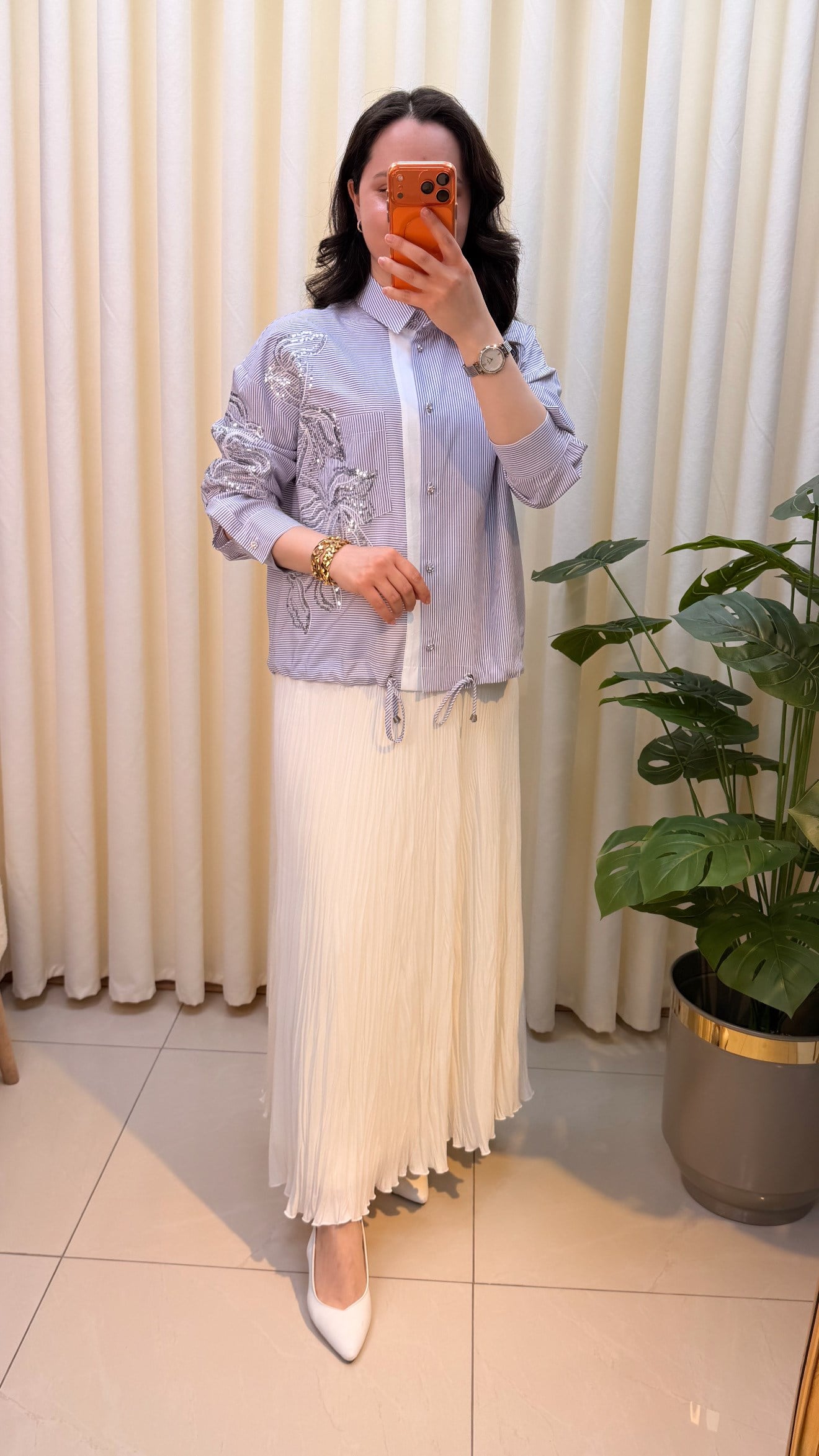 GHİSA PUL PAYET İŞLEMELİ TUNİK 4317 LİLA