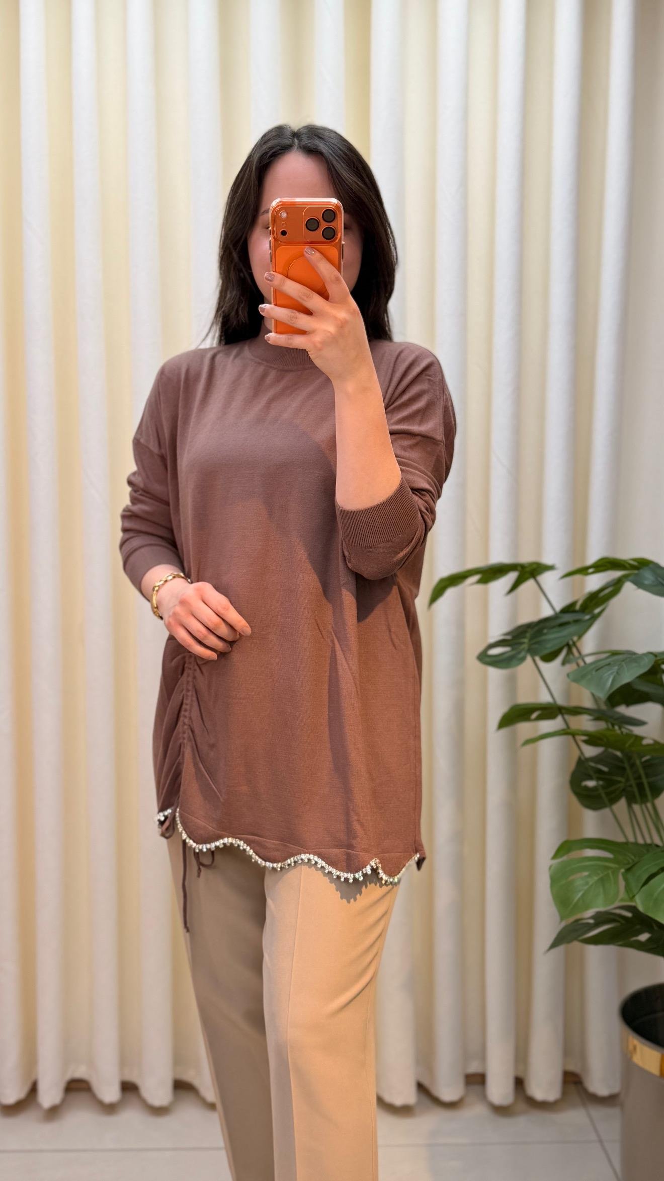 GHİSA TUNİK 4780 KAHVE