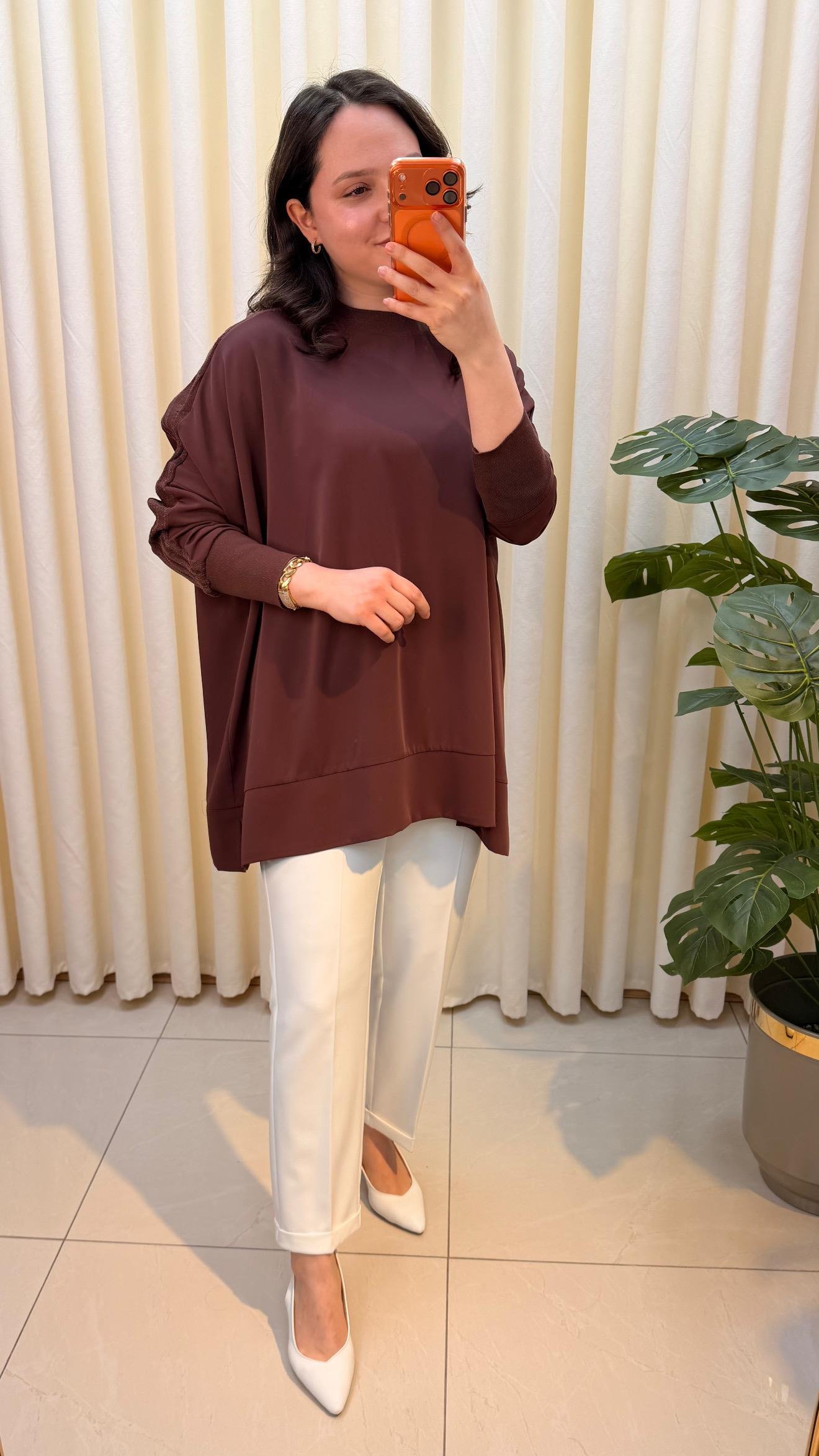 GHİSA TUNİK 4831 KAHVE