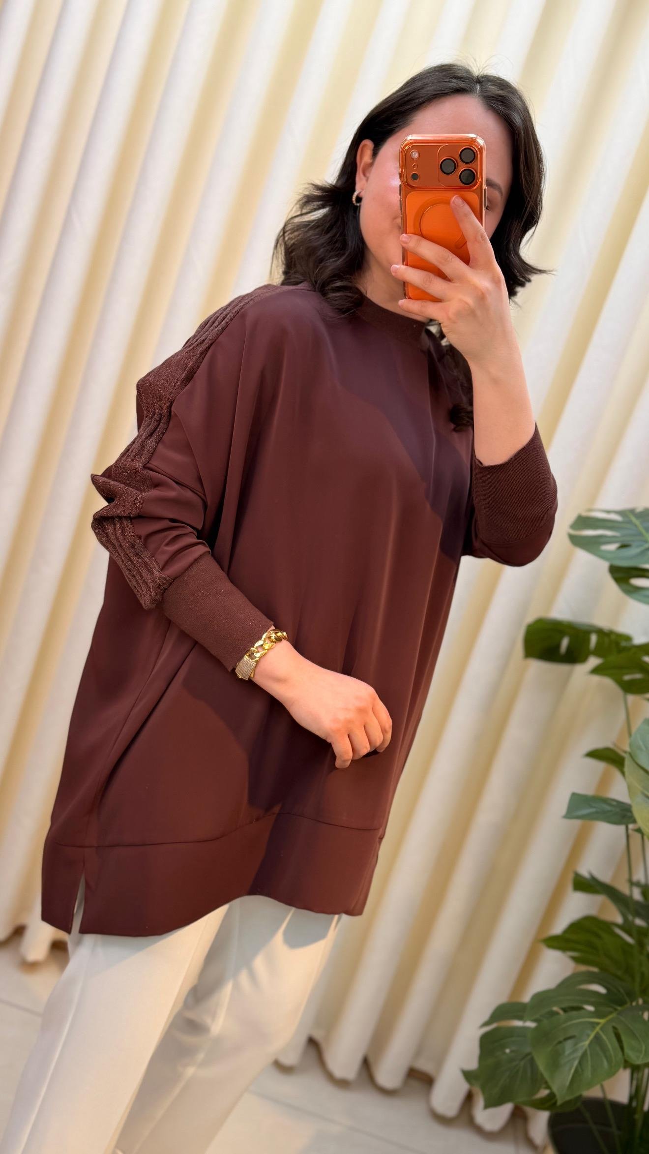 GHİSA TUNİK 4831 KAHVE