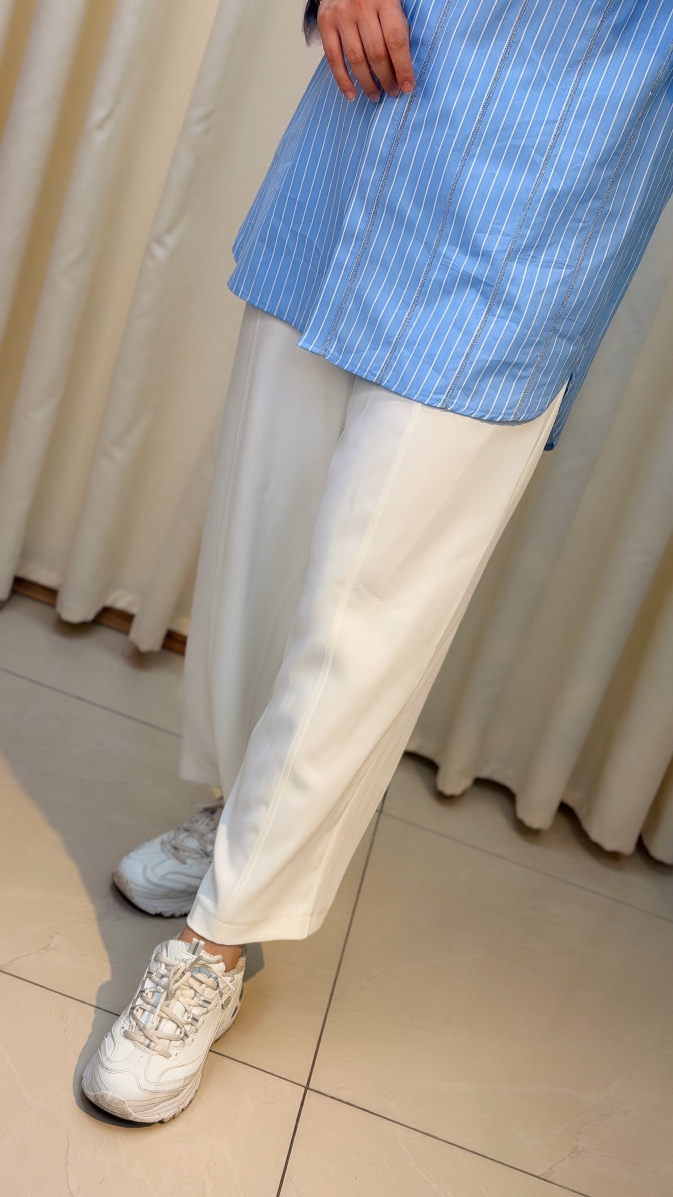 SENTEZ ELEGANCE DAR PAÇA PANT.5618 EKRU